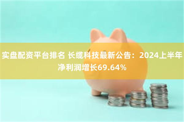 实盘配资平台排名 长缆科技最新公告：2024上半年净利润增长69.64%