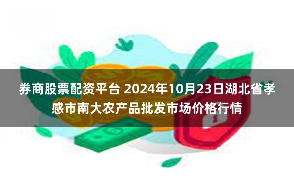 券商股票配资平台 2024年10月23日湖北省孝感市南大农产品批发市场价格行情